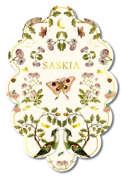 Geboortekaartje botanisch in speciale vorm