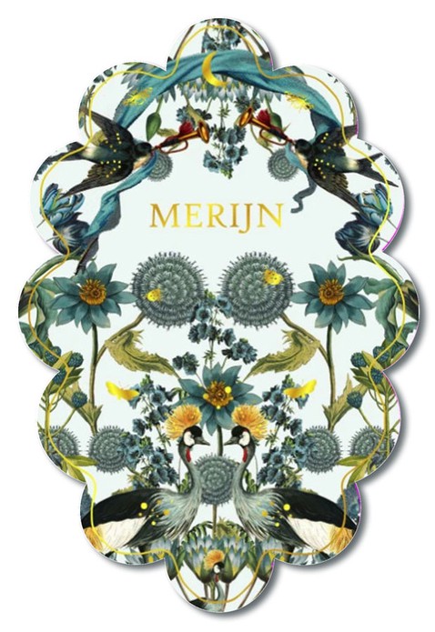 Geboortekaartje botanisch in speciale vorm