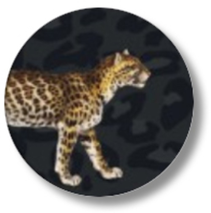 Sluitsticker panter print met panter
