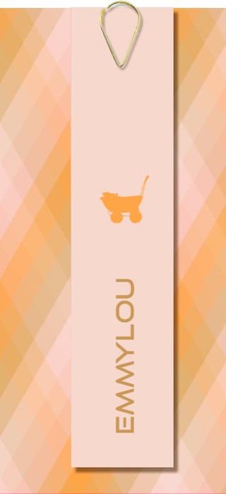 Label kaart ruit hippe kleuren