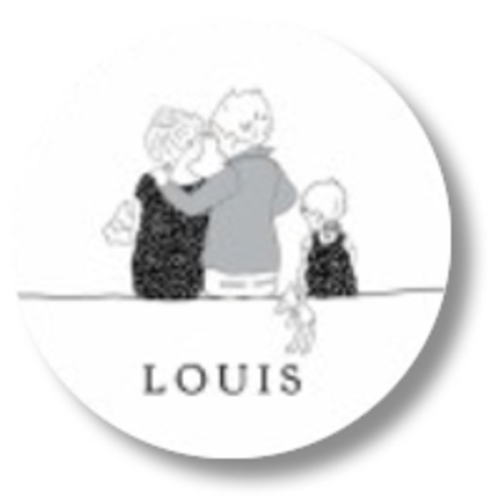 Sluitsticker gezin met naam