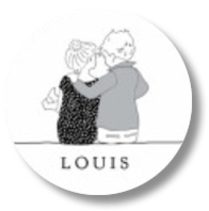 Sluitsticker gezin met naam