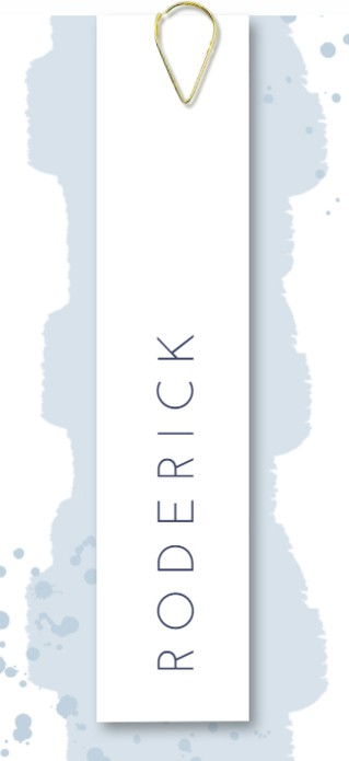 Label kaart lief pastel blauw