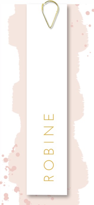 Label kaart lief pastel roze