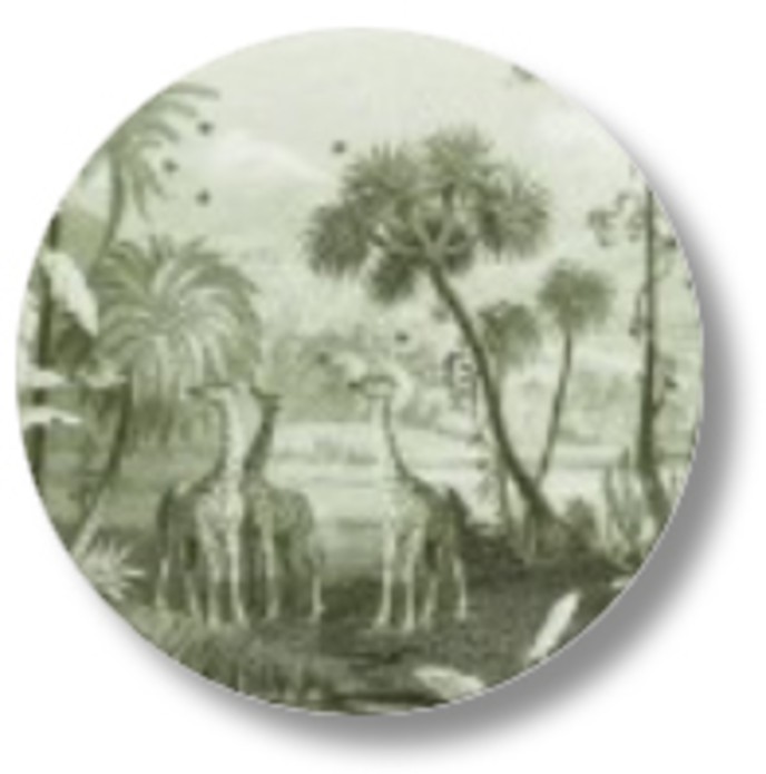 Sluitsticker vintage jungle