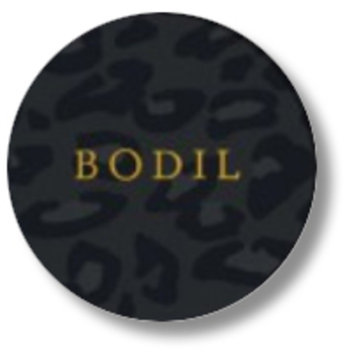 Sluitsticker panter print blauw