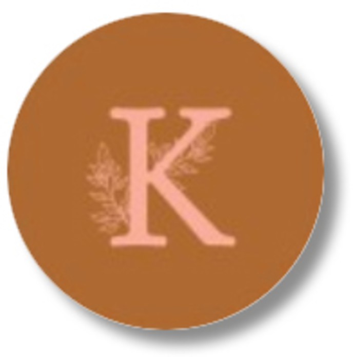 Sluitsticker initialen botanisch