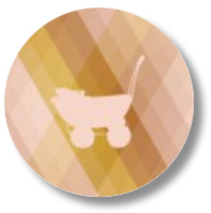 Sluitsticker ruit wandelwagen