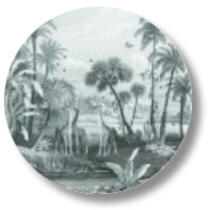 Sluitsticker vintage jungle