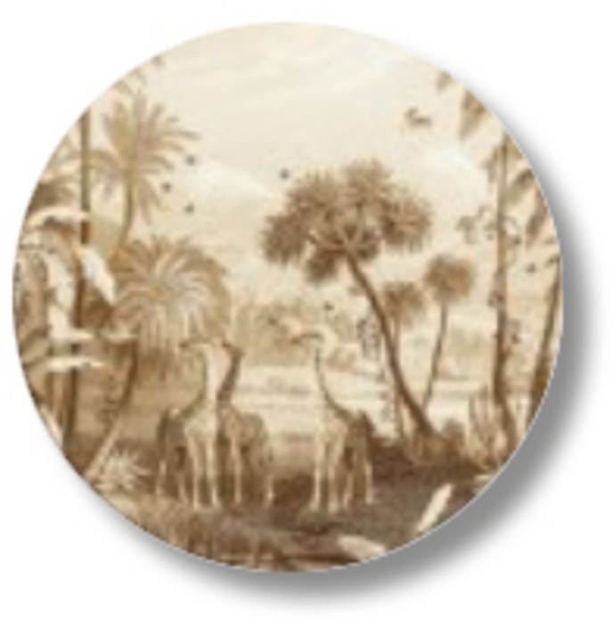 Sluitsticker vintage jungle