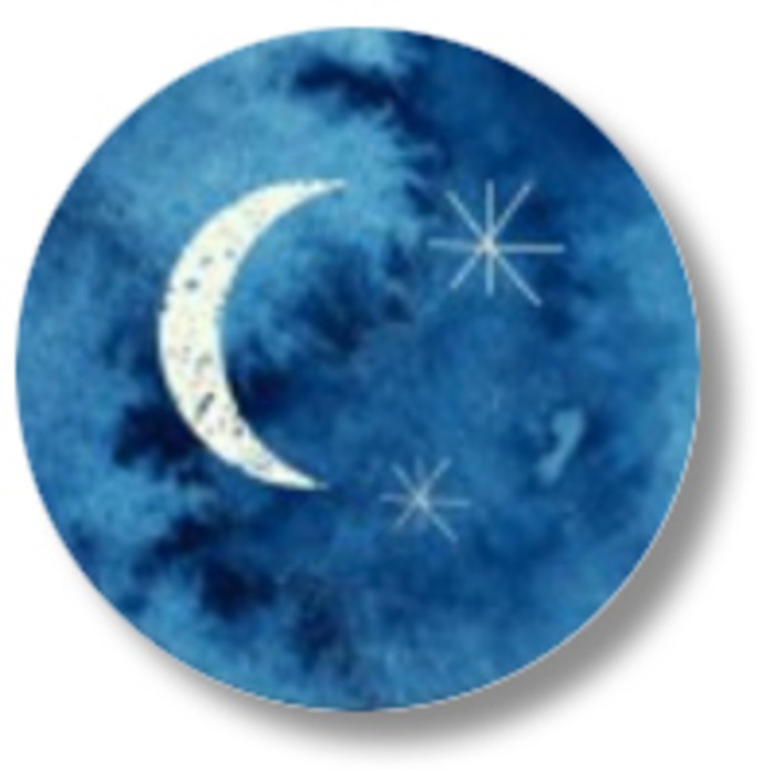 Sluitsticker water colour