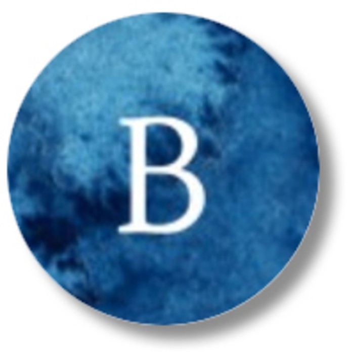 Sluitsticker water colour