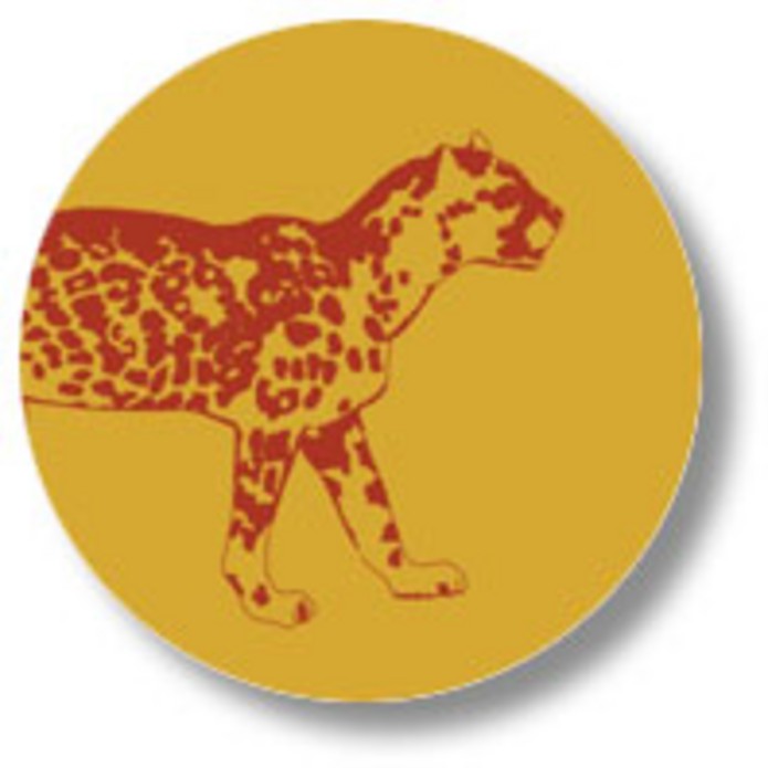 Sluitsticker oker panter