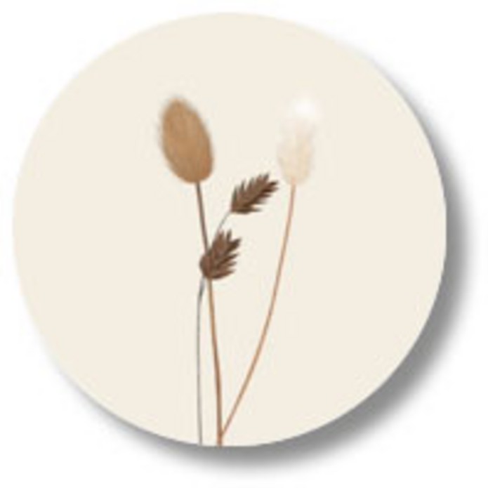 Sluitsticker droogbloemen