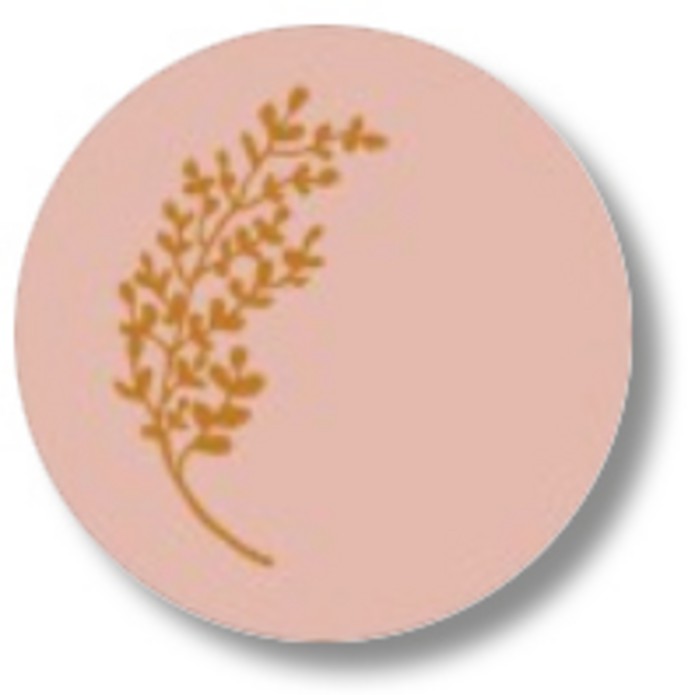 Sluitsticker botanisch foliedruk