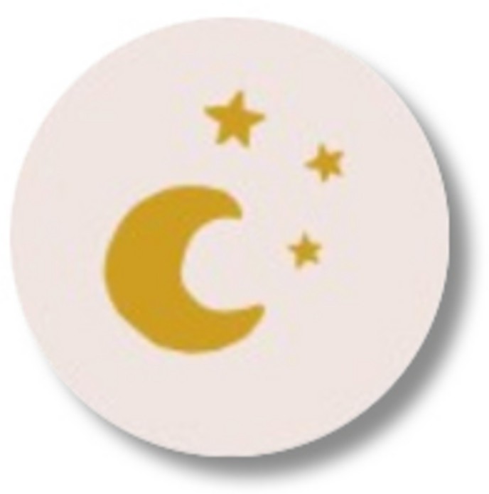Sluitsticker maan en sterren folieduk
