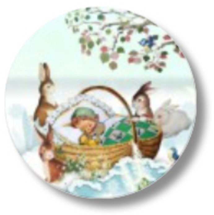 Sluitsticker retro winter