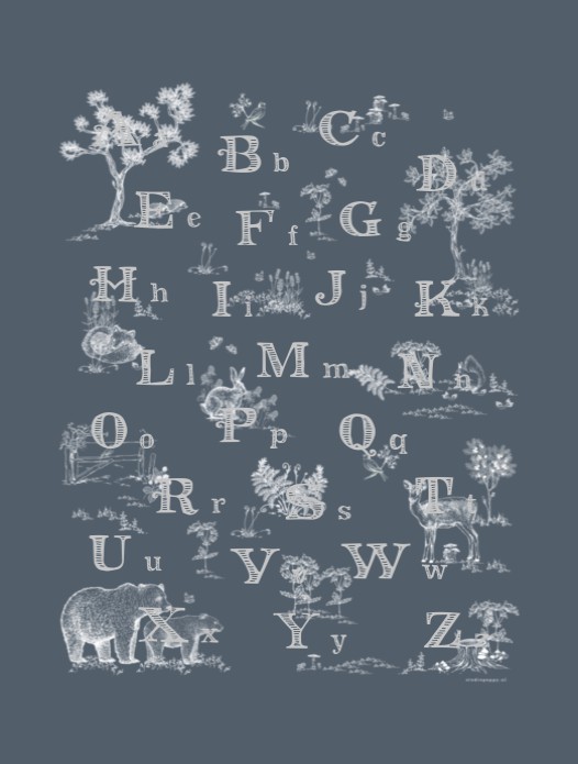 ABC poster bosdieren