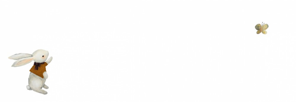 Adresetiket konijn vlinder