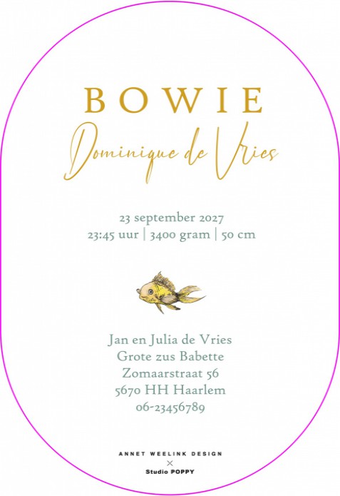 Annet Weelink Design 'Underwater Wonders' ovaal