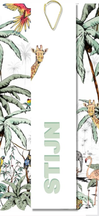 Geboortekaartje 'Jungle Tonal' van Annet Weelink Design.