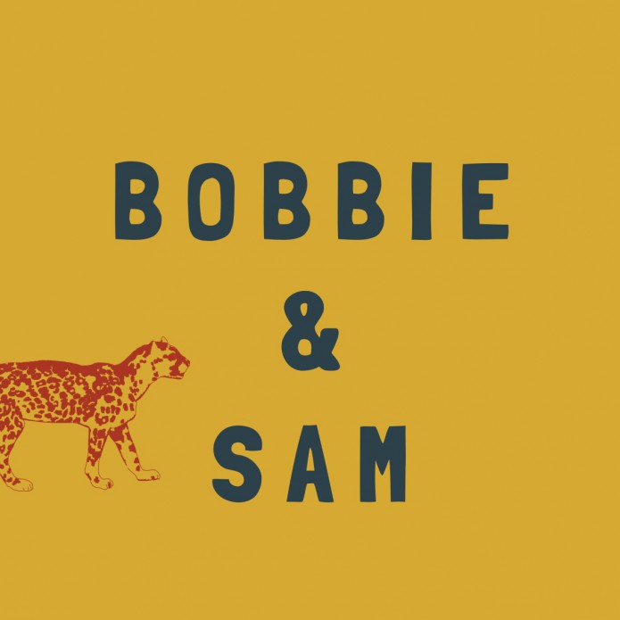 Drieluik met panter print tweeling