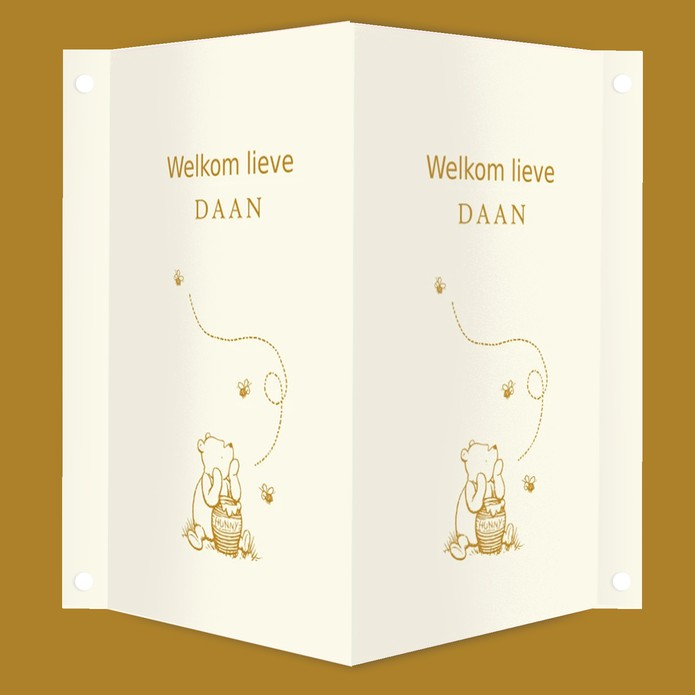 Geboortebord Winnie the Pooh honingpot