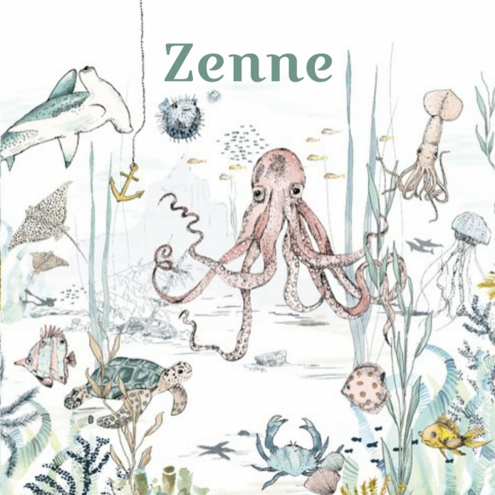 Geboortekaartje 'Underwater Wonders' van Annet Weelink Design