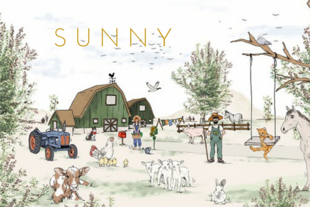 Geboortekaartje 'Animal Farm' van Annet Weelink Design