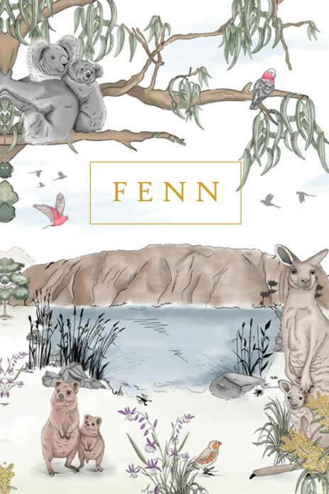 Geboortekaartje 'Australia' van Annet Weelink Design