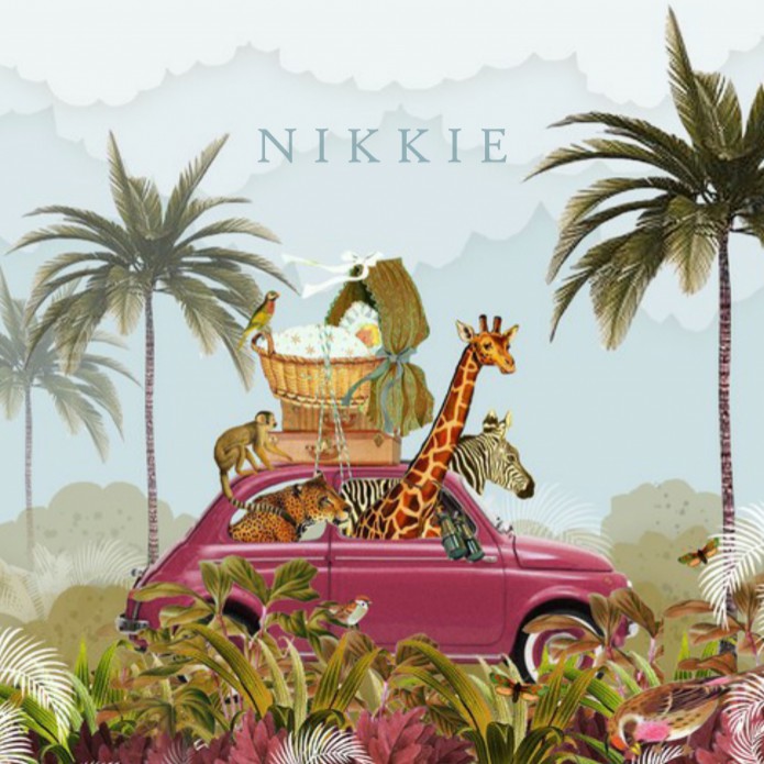 Geboortekaartje avontuur Fiat 500 in de jungle