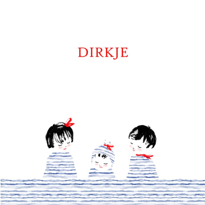 Geboortekaartje baby met broer en zus