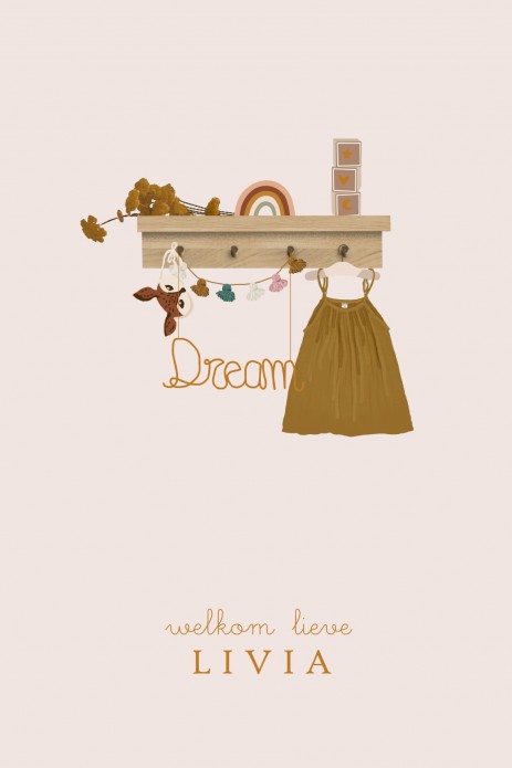 Geboortekaartje babykleertjes