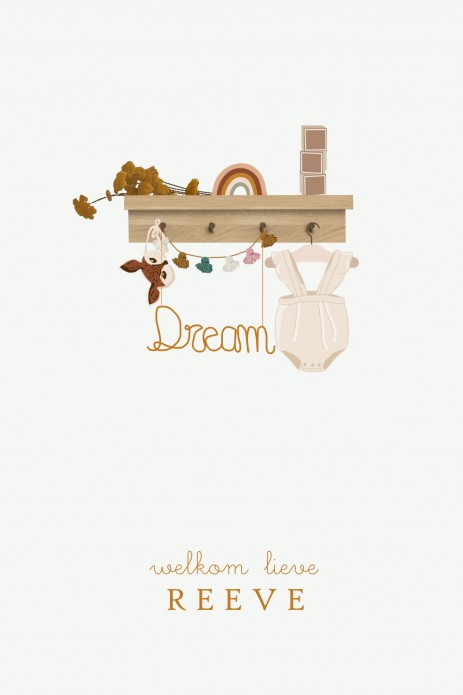 Geboortekaartje babykleertjes