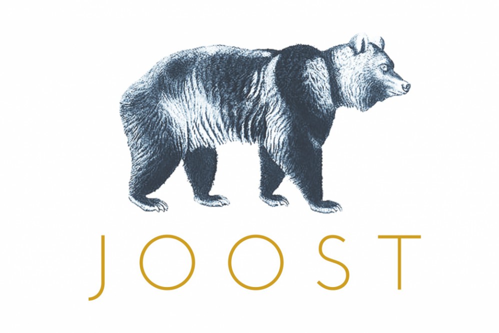 Geboortekaartje beer mono met foliedruk