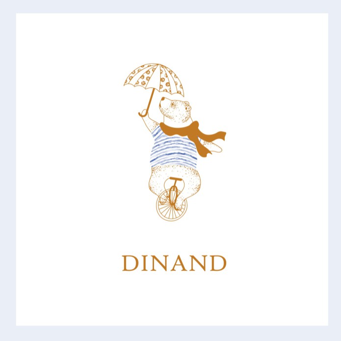 Geboortekaartje beer op eenwieler met Bretons truitje in folie