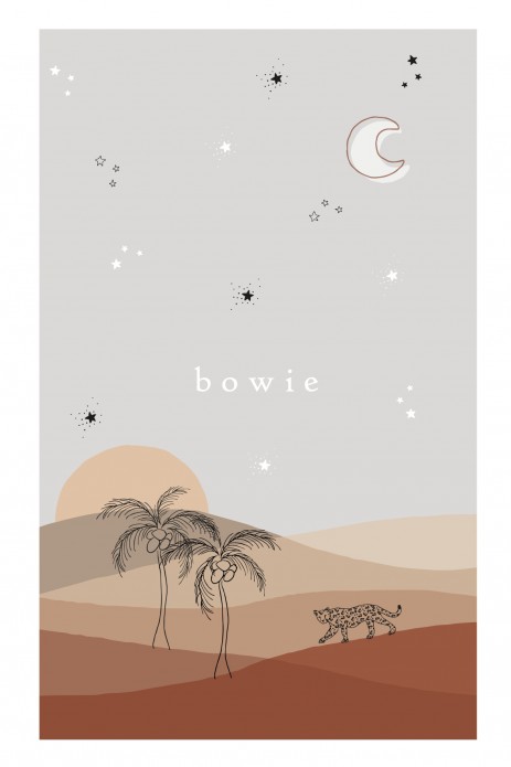 Geboortekaartje bergen met tijger