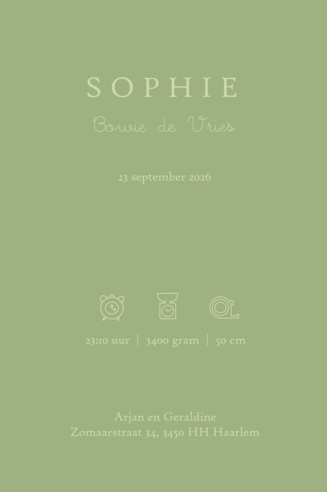 Een heel stijlvol geboortekaartje bohemian folklore met sterrenbeeld en zon. Prachtige tint groen maar je kunt de kaart aanpassen naar jouw eigen kleur in de handige editor. Voor jouw eigen unieke sterrenbeeld geboortekaartje.