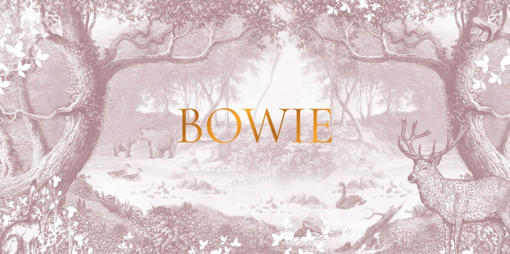 Geboortekaartje bos in mono tint vintage roze