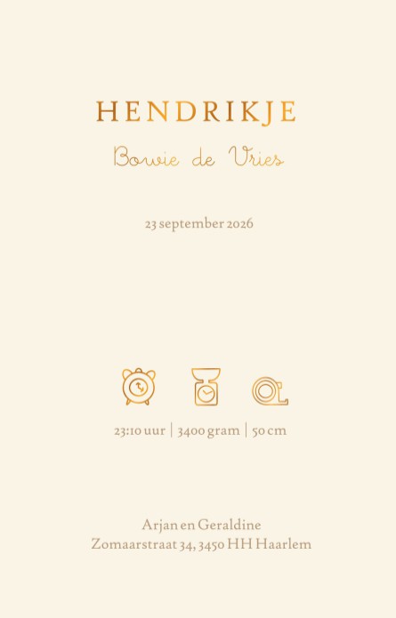 Een heel stijlvol geboortekaartje met handgetekend monogram. Het monogram is er uiteraard in alle letters van het alfabet. De bloemen zijn van kleur te veranderen, zo geef je er helemaal jouw eigen stijl aan. Klassiek botanisch geboortekaartje.