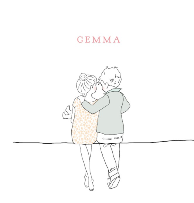 Geboortekaartje familie meisje