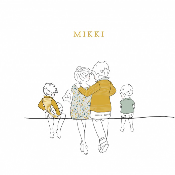 Geboortekaartje familie meisje met grote broers