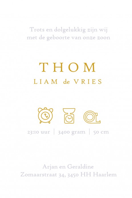 Foliedruk geboortekaartje giraffe. Geboortekaartje met foliedruk is héél stijlvol en chique. Het maakt jouw kaartje extra bijzonder voor jullie kindje. Er zijn verschillende soorten foliedruk om tussen te kiezen. Ga zelf aan de slag met jouw lettertype en