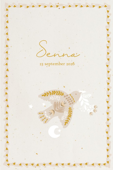 Geboortekaartje folklore bohemian