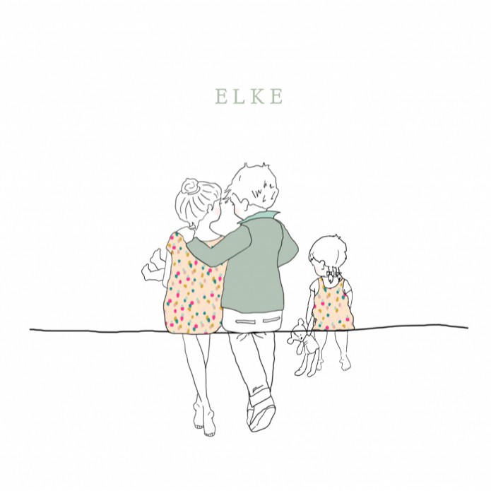 Geboortekaartje gezin meisje met zusje