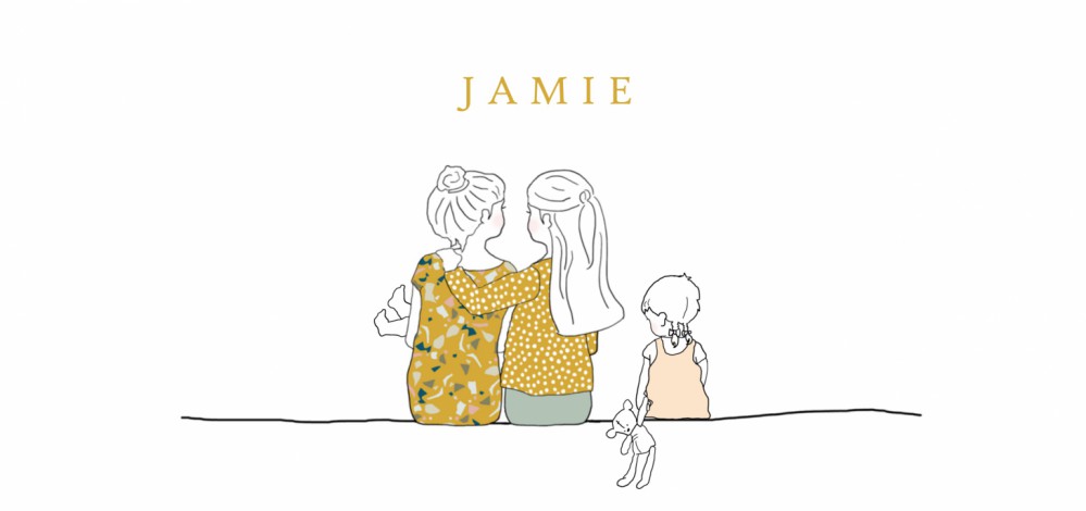 Geboortekaartje met twee moeders