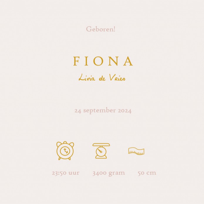 Geboortekaartje grafisch goudfolie. Geboortekaartje met foliedruk is héél stijlvol en chique. Het maakt jouw kaartje extra bijzonder voor jullie kindje. Er zijn verschillende soorten foliedruk om tussen te kiezen. Ga zelf aan de slag met jouw voorkeuren t