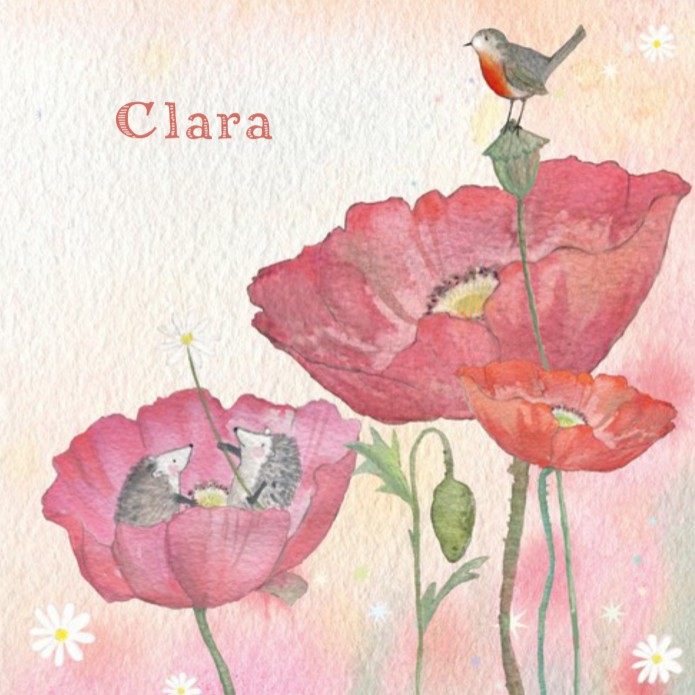 Geboortekaartje Hartendief poppy dreams