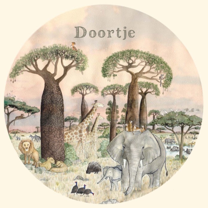 Geboortekaartje Hartendief savanna