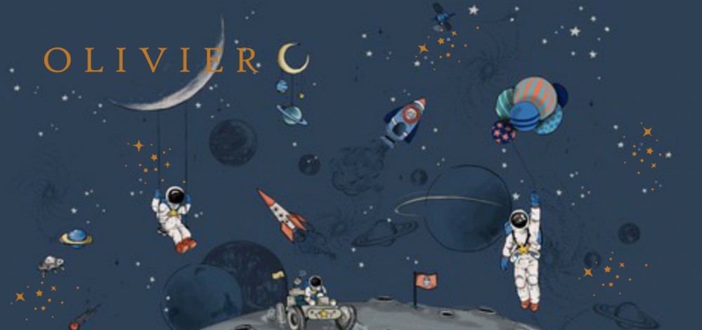 Geboortekaartje 'Into the Galaxy' van Annet Weelink Design